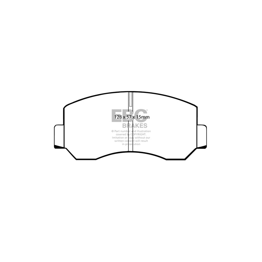 EBC DP451 Mazda E1600 Panel Van Ultimax Front Brake Pads 2 | ML Performance UK Car Parts