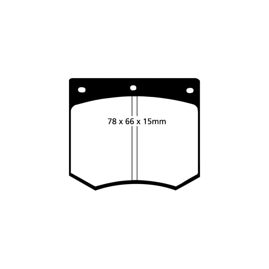 EBC PD11KF850 Triumph TVR Greenstuff Front Brake Pad & GD Disc Kit 2 | ML Performance UK Car Parts