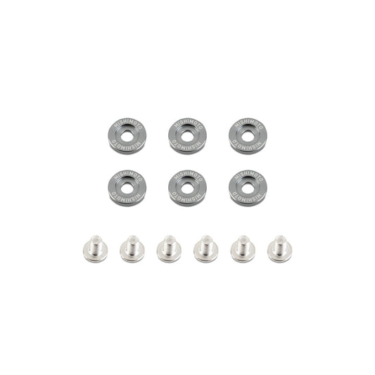 Mishimoto MMFW-SM-6GM Small Fender Washer Kit (6pcs) - Gunmetal