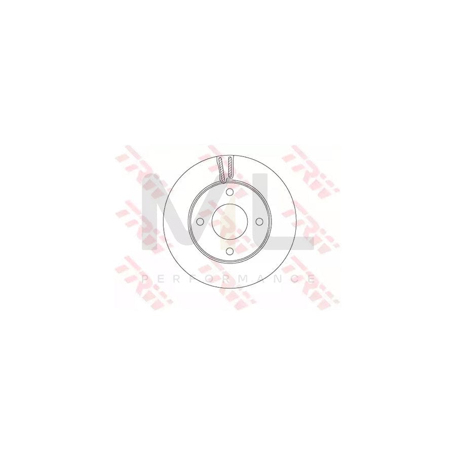 TRW DF6417 Brake Disc for NISSAN NV200 Vented, Painted  - 1 piece