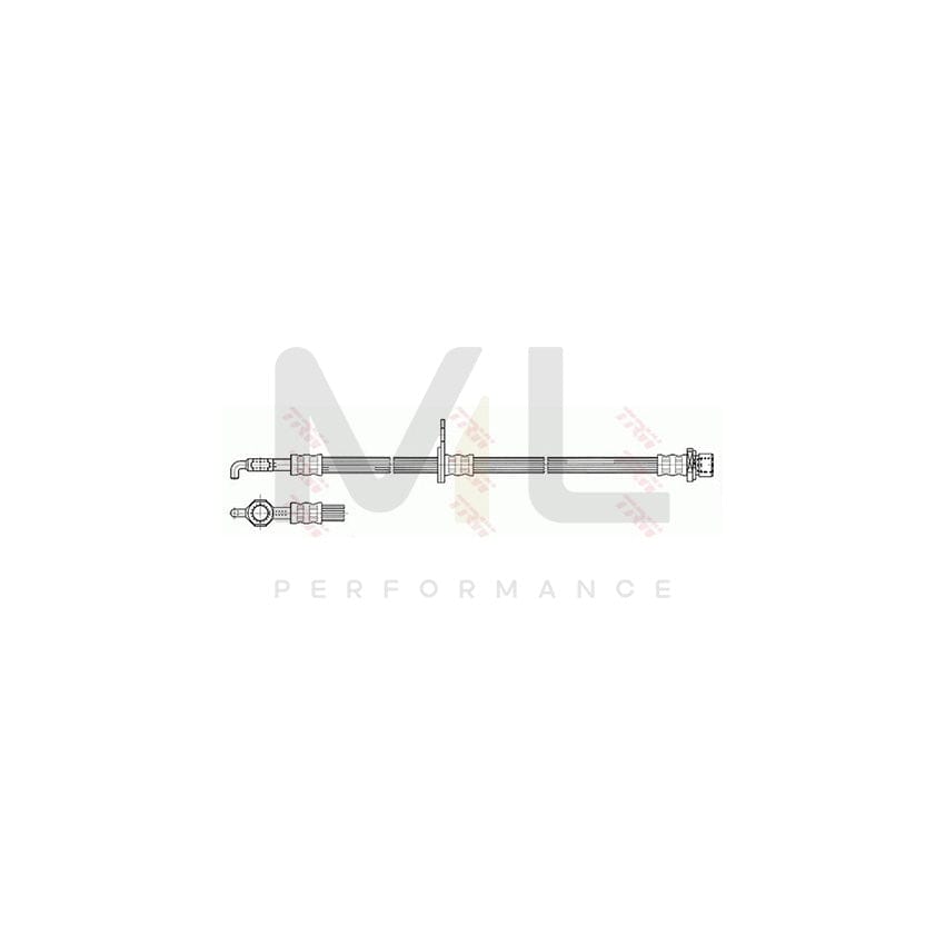 TRW PHD533 Brake Hose 600mm, M10x1