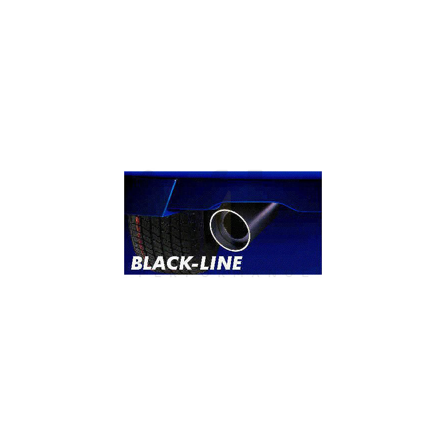 HJS 81 02 5010 Exhaust tip round, 120mm, Black Line