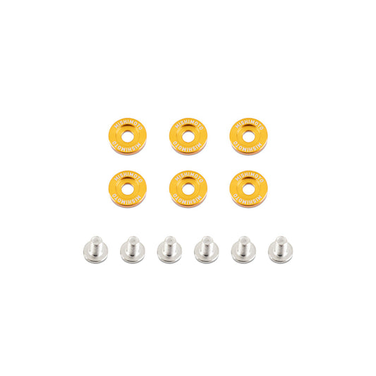Mishimoto MMFW-SM-6GD Small Fender Washer Kit (6pcs) - Gold