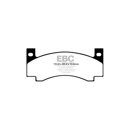 EBC DP41176R Dodge Plymouth Yellowstuff Front Brake Pads (Inc. Challenger, Charger, Barracuda, Roadrunner) 2 | ML Performance UK Car Parts