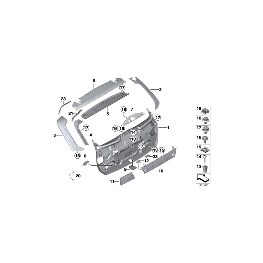 Genuine BMW 61319219493 F31 Led For Handle Recess (Inc. 318i, 340iX & 335dX)