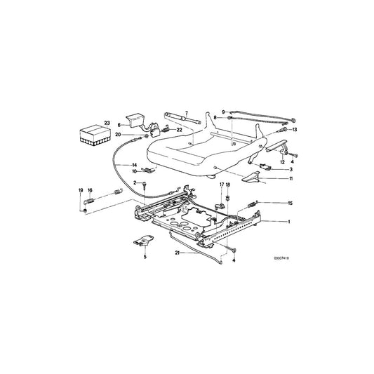 Genuine BMW 52101938012 E34 E32 Pin (Inc. 730iL, 518g & 525i)