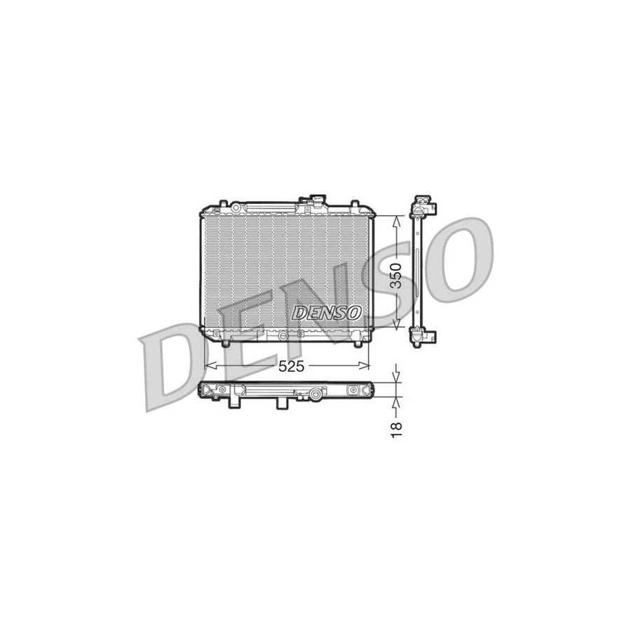 DENSO DRM47001 Engine Radiator for Suzuki Baleno