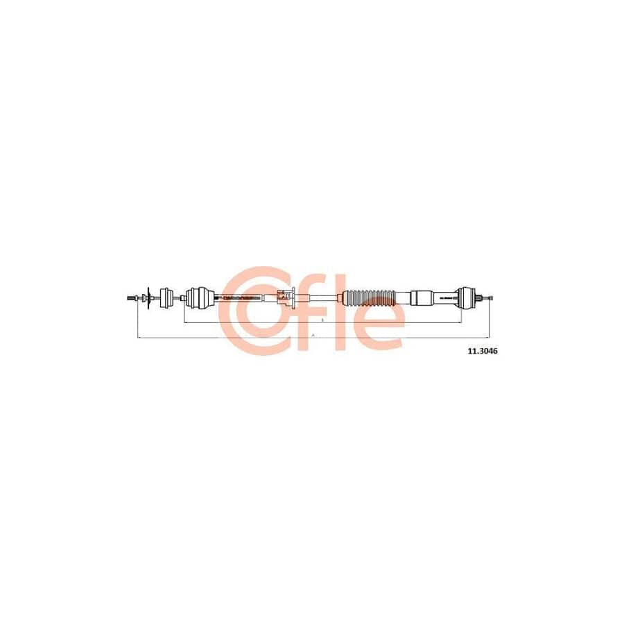 Cofle 11.3046 Clutch Cable for Peugeot 306