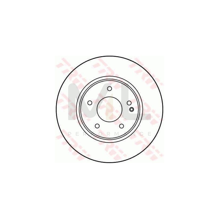 TRW DF2779 Brake Disc suitable for MERCEDES-BENZ E-Class Saloon (W210) Vented, High-carbon  - 1 piece