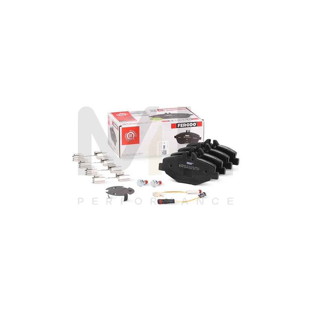 Ferodo Premier Eco Friction FDB1414 Brake Pad Set Incl. Wear Warning Contact, With Brake Caliper Screws, With Accessories