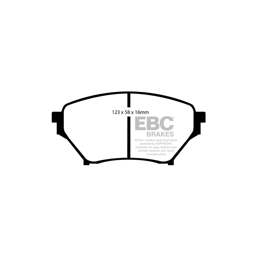 EBC PD04KF439 Mazda MX5 Mk2 Bluestuff Front Brake Pad & Plain Disc Kit - Akebono Caliper 2 | ML Performance UK Car Parts