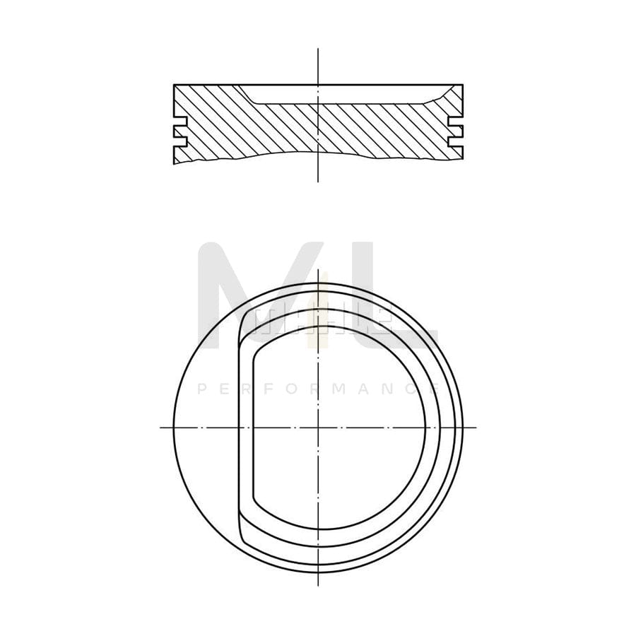 MAHLE ORIGINAL 010 29 00 Piston 72,0 mm, without cooling duct | ML Performance Car Parts