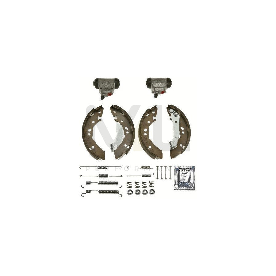 TRW Brake Kit BK2607 Brake Shoe Set for HYUNDAI Amica / Atoz (MX) with wheel brake cylinder