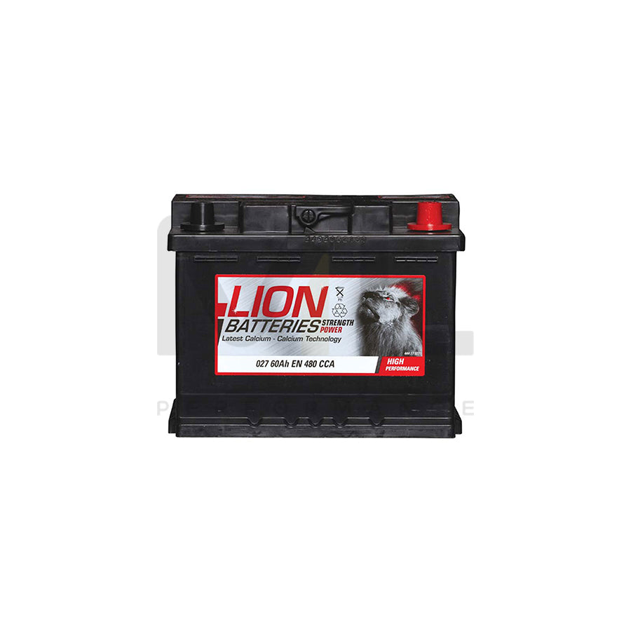 Lion 027 Car Battery - 3 Year Guarantee