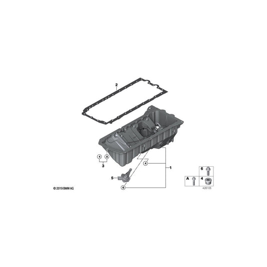 Genuine BMW 11137853940 F83 F80 F82 Set Of Aluminium Screws Oil Pan (Inc. M3 & M4)