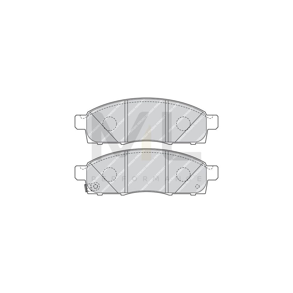 Ferodo Premier Eco Friction FVR4415 Brake Pad Set With Acoustic Wear Warning, Without Accessories
