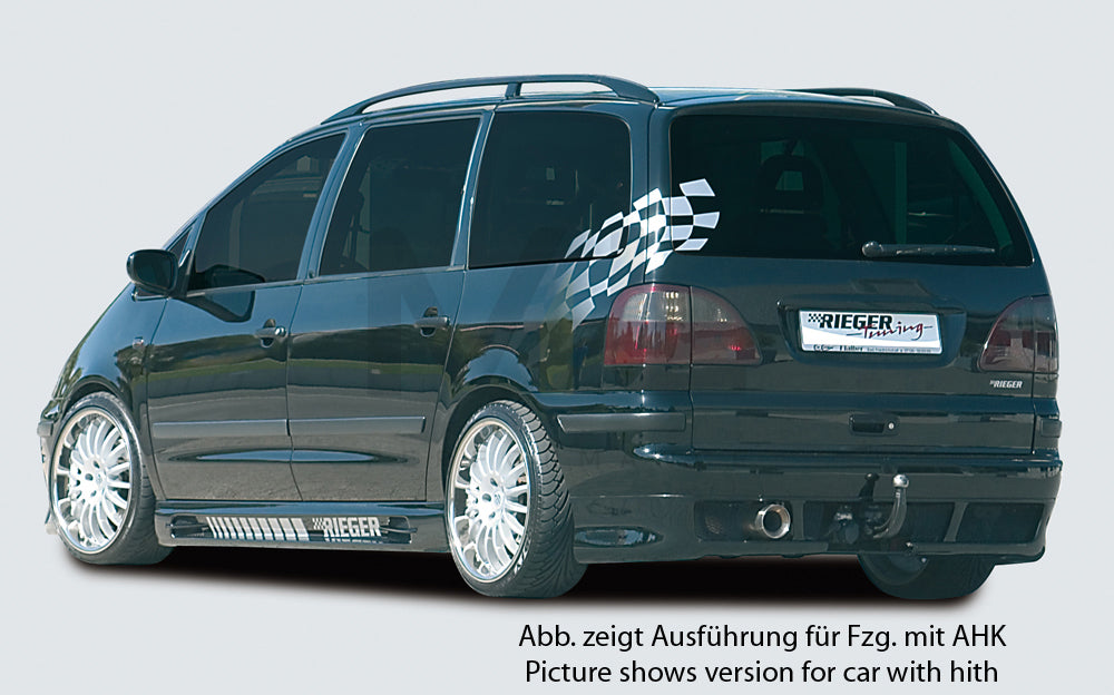 Rieger 00054106 Ford WGR 7M Galaxy & Sharan Rear Diffuser 3 | ML Performance UK Car Parts