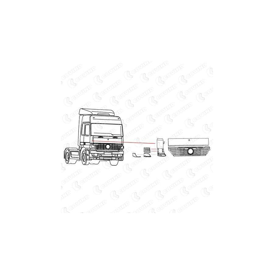 Covind 941/150 Air Deflector, Driver Cab