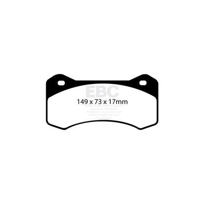 EBC DP4054R Yellowstuff Street and Track Brake Pads 2 | ML Performance UK Car Parts