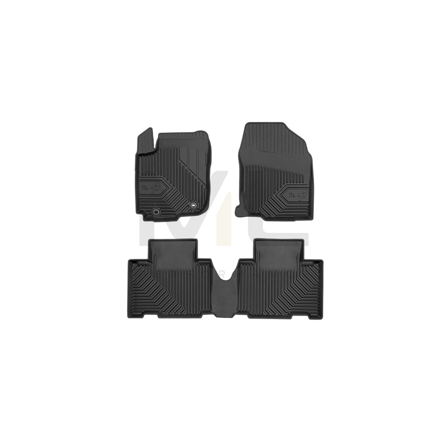 FROGUM Tailored, No.77 77425040 Floor mat set for TOYOTA RAV4 IV Off-Road (XA40) Elastomer, Front and Rear, Quantity: 4, Black, (LHD)