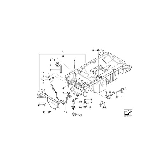 Genuine BMW 11138025815 E52 Oil Pan Upper Part (Inc. Alpina V8)