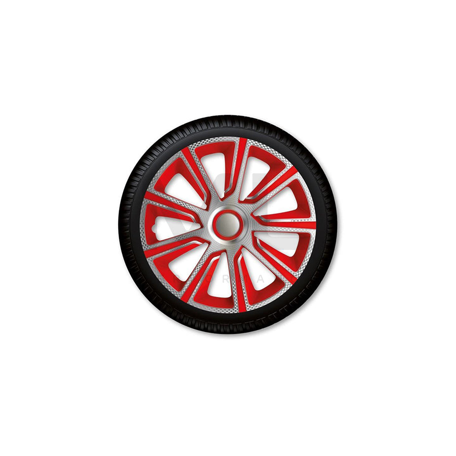 J-TEC Veron carbon, Silver Red J13136 Wheel trims 13 Inch Carbon, Red/Silver