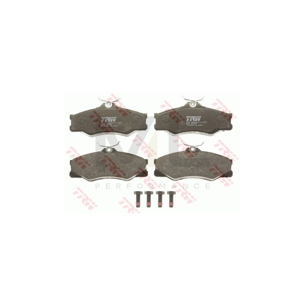 TRW Gdb399 Brake Pad Set For Not Prepared For Wear Indicator, With Brake Caliper Screws, With Accessories