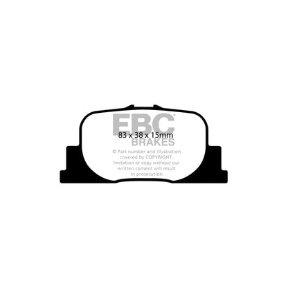 EBC PDKR877 Toyota Prius Ultimax Rear Brake Pad & Plain Disc Kit 2 | ML Performance UK Car Parts