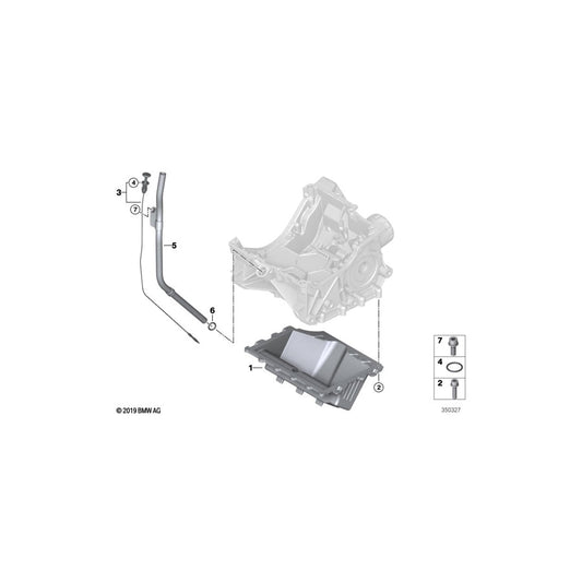 Genuine BMW 11138543831 Oil Pan (Inc. i3 120Ah Rex, i3 94Ah Rex & i3s 94Ah Rex)