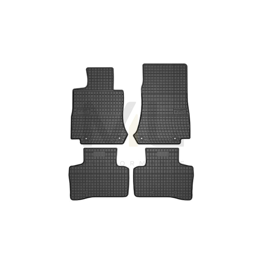 FROGUM Tailored, Basic 411326 Floor mat set suitable for MERCEDES-BENZ EQC (N293) Elastomer, Front and Rear, Quantity: 4, Black, (LHD)