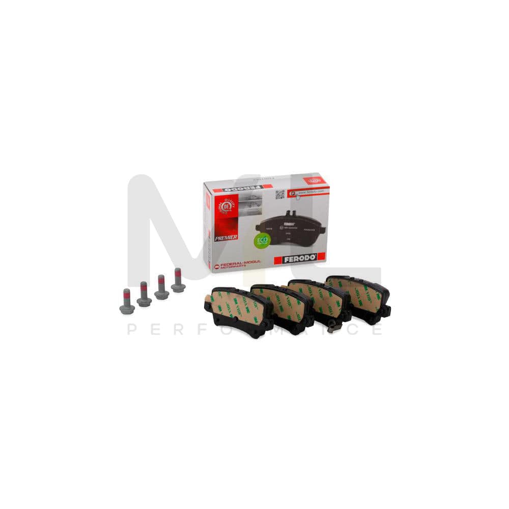 Ferodo Premier Eco Friction FDB1862 Brake Pad Set for Honda Civic With Acoustic Wear Warning, With Bracket, With Brake Caliper Screws, With Accessories