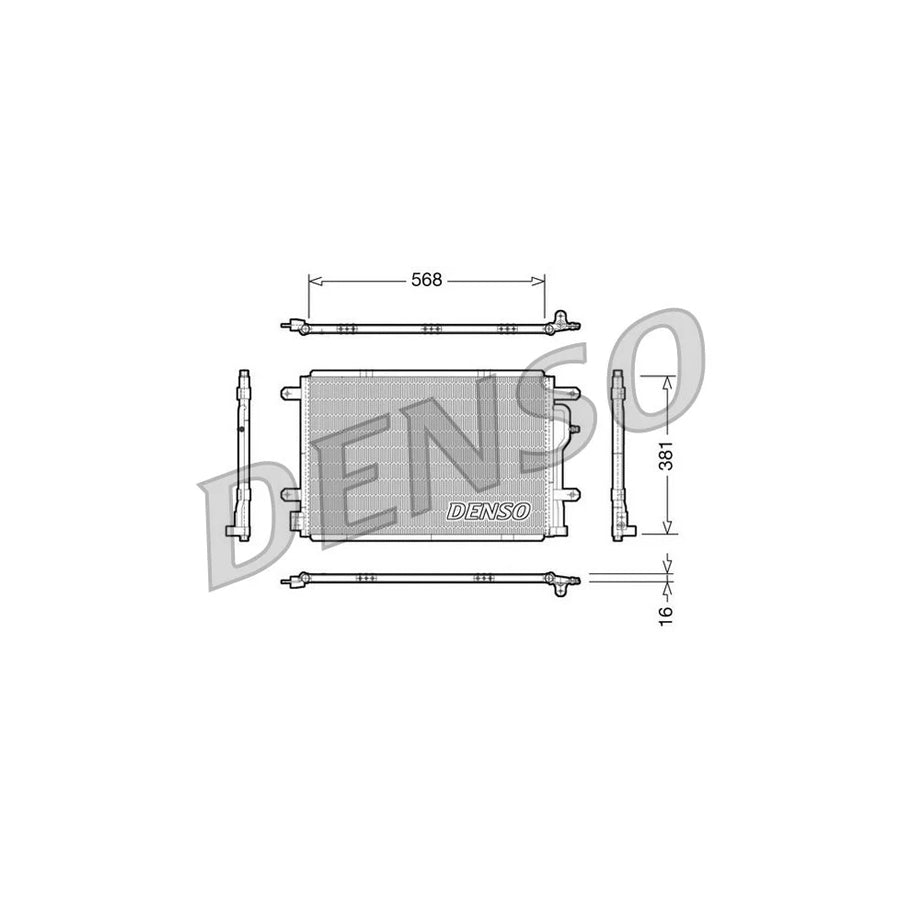 DENSO DCN02004 Air Conditioning Condenser
