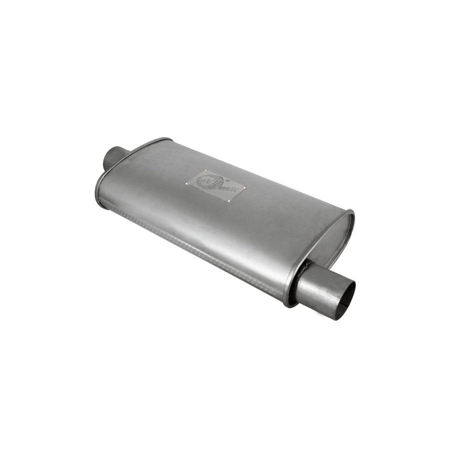 aFe 49M00002 2-1/2 IN ID Center/Offset x 9 IN W x 4 IN H x 18 IN L- Oval Body Muffler