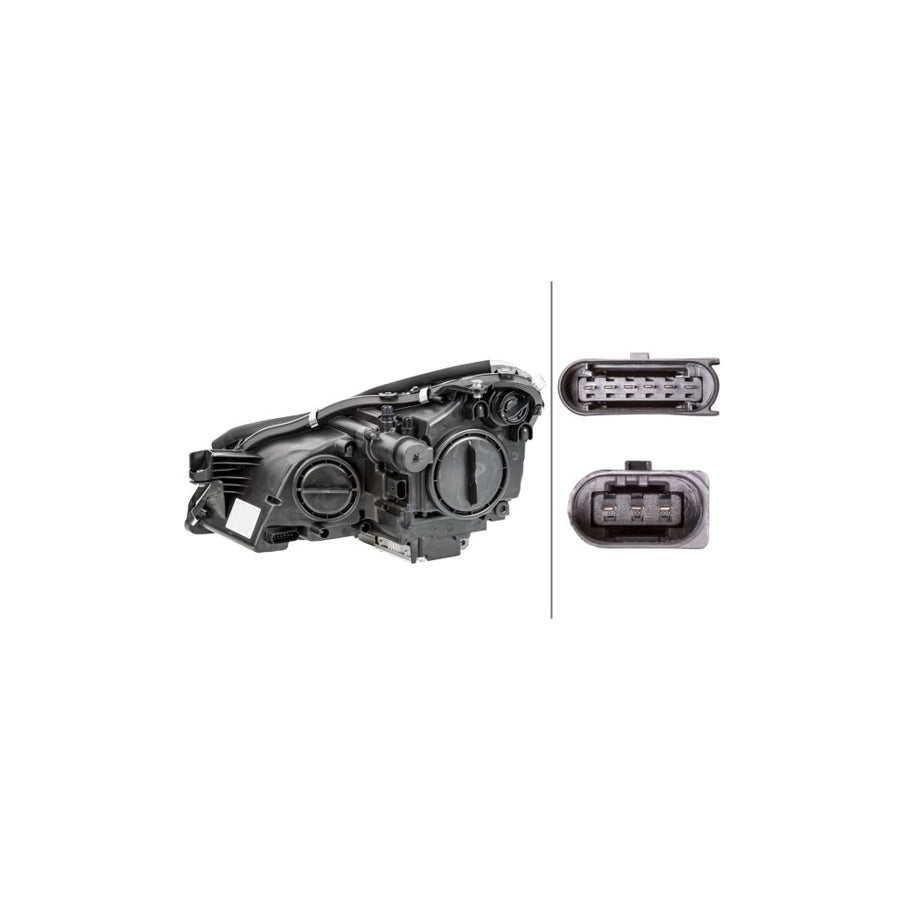 Hella 1LS 008 821-341 Headlight Suitable For Mercedes-Benz Cls Coupe (C219)
