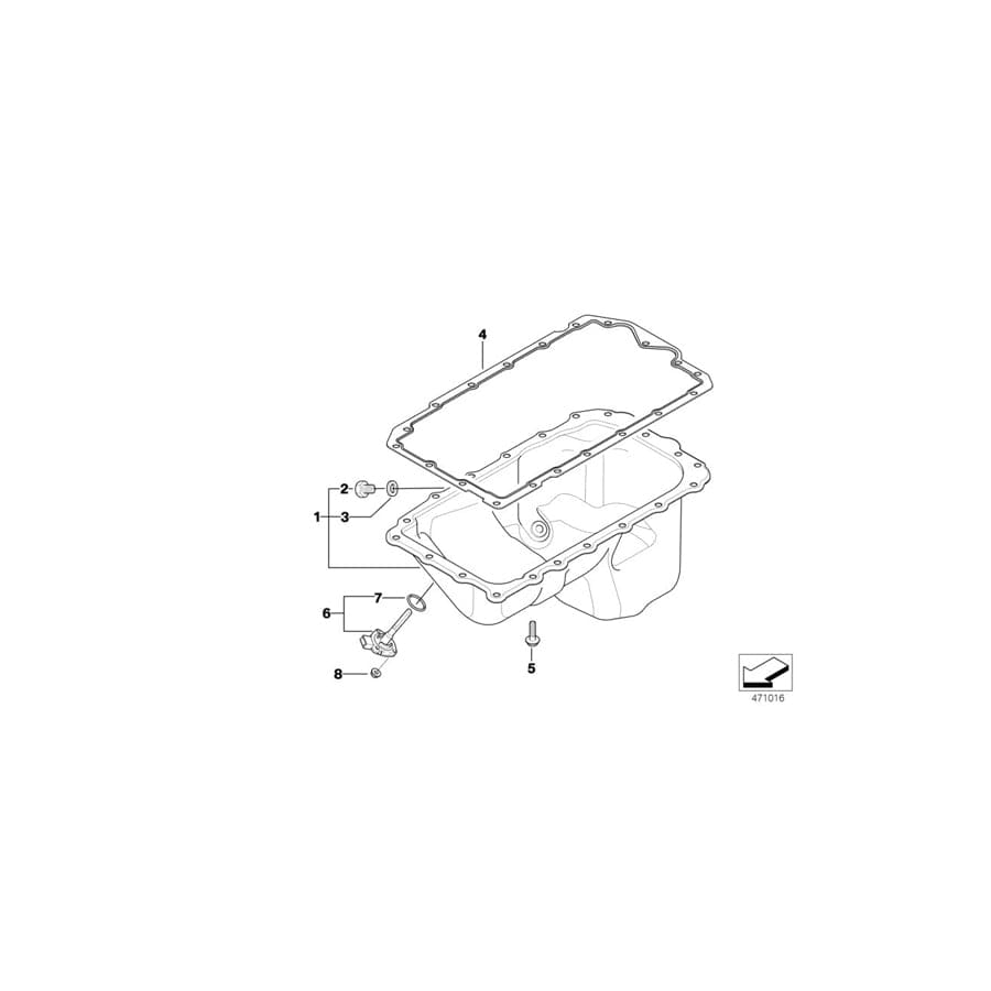 Genuine BMW 11131742994 E38 E32 E91 Screw Plug M12X1,5 (Inc. 740i, 318ti & 540i)