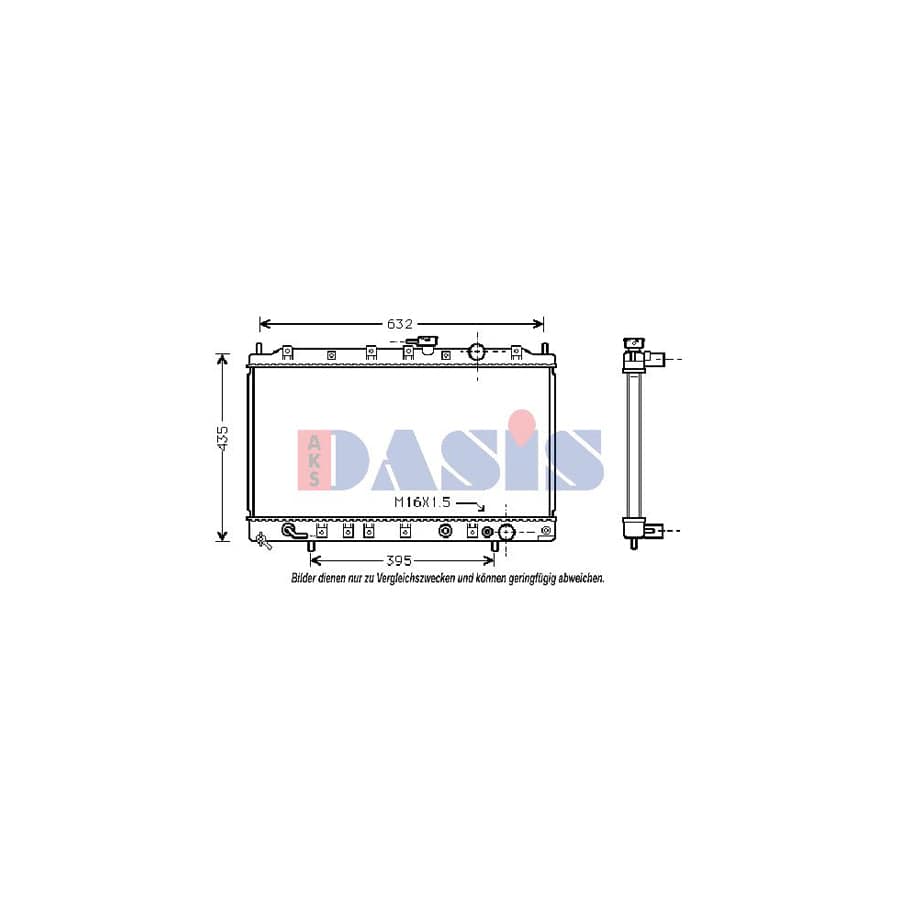 AKS Dasis 140180N Engine Radiator