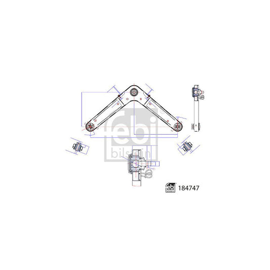 Febi Bilstein 184747 Suspension arm For Jeep Cherokee III (Kj)