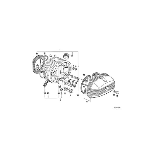 Genuine BMW 11121338316 Valve Seat Ring Intake +0,2 (Inc. A10 B08, R 100 GS & R 100 R)