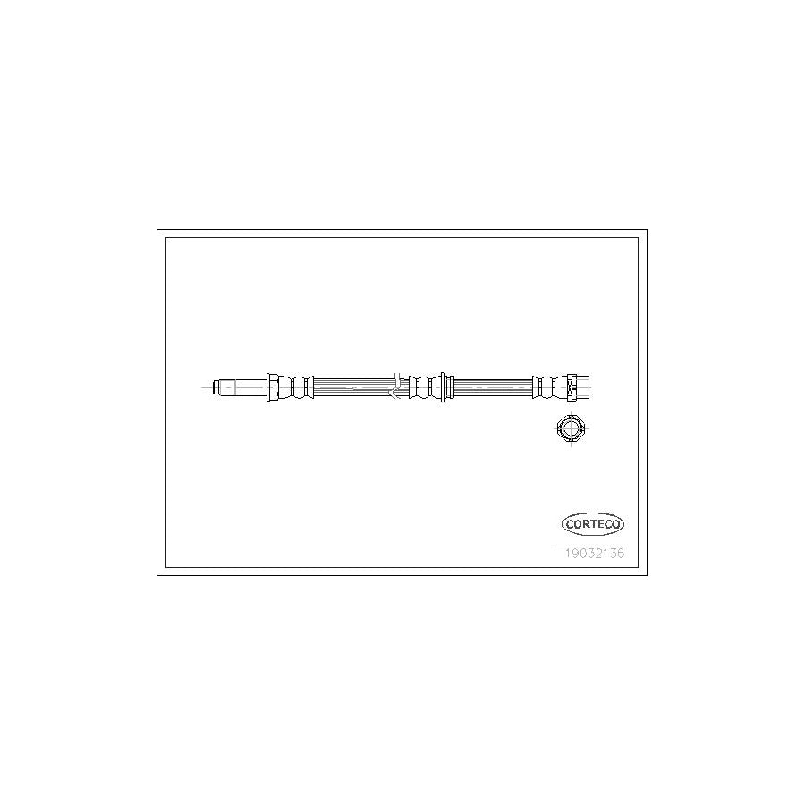 Corteco 19032136 Brake Hose for BMW 3 Series