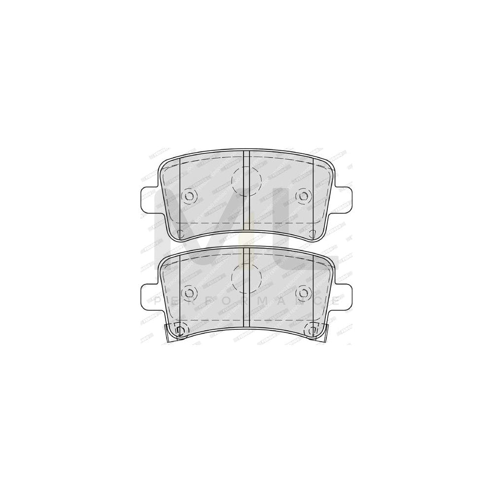Ferodo Premier FDB4252 Brake Pad Set With Acoustic Wear Warning, With Accessories
