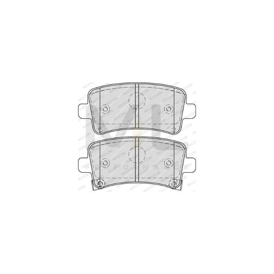 Ferodo Premier FDB4252 Brake Pad Set With Acoustic Wear Warning, With Accessories