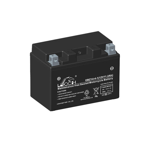 Leoch EBZ14-4-1 Powerstart AGM Motorcycle Battery