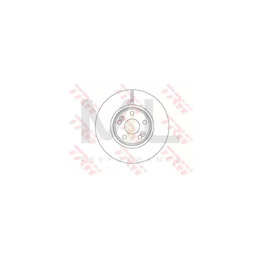 TRW DF6233S Brake Disc for RENAULT Sc???nic I (JA0/1, FA0) Vented, Painted  - 1 piece