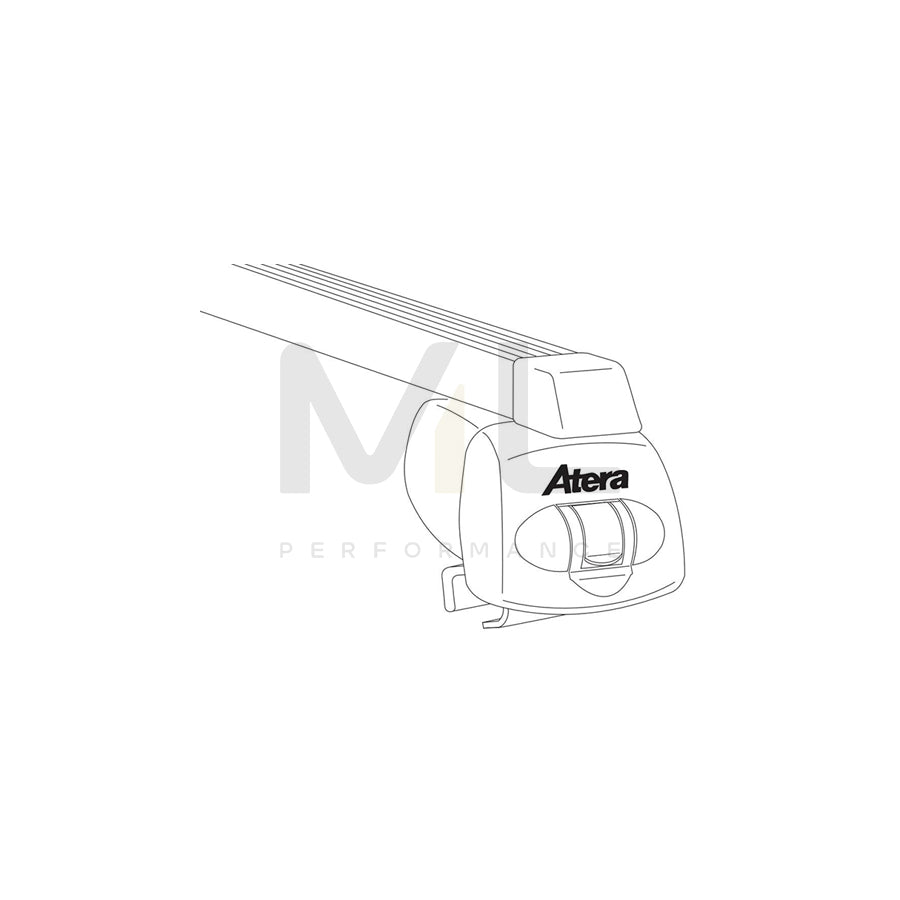 Atera Signo 044261 Roof bars for closed roof rails, 122 cm, 100 kg, Steel