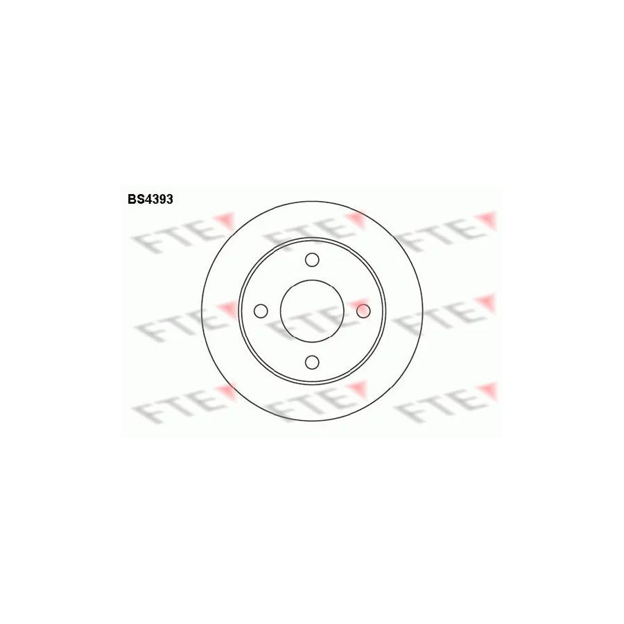 FTE Bs4393 Brake Disc for Nissan Micra I Hatchback (K10)