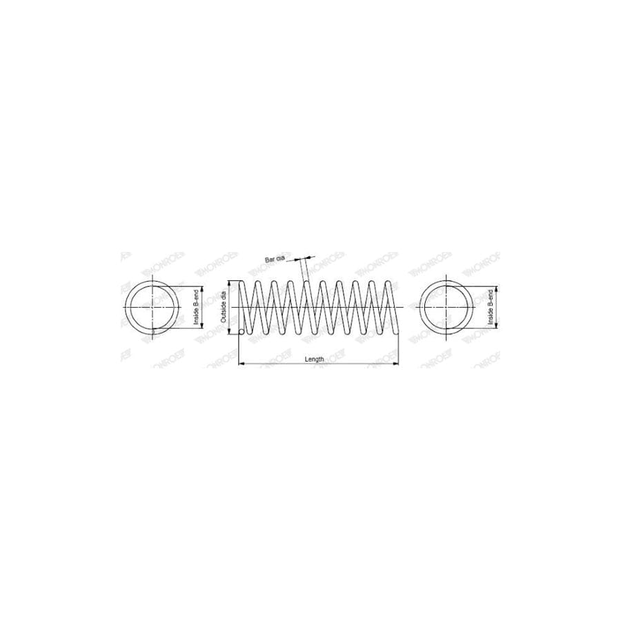 Monroe Sp2189 Coil Spring for Toyota Corolla