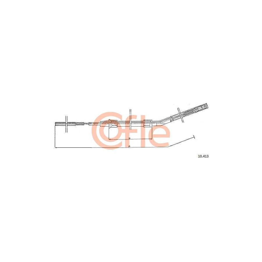 Cofle 10.413 Hand Brake Cable for BMW 3 Series