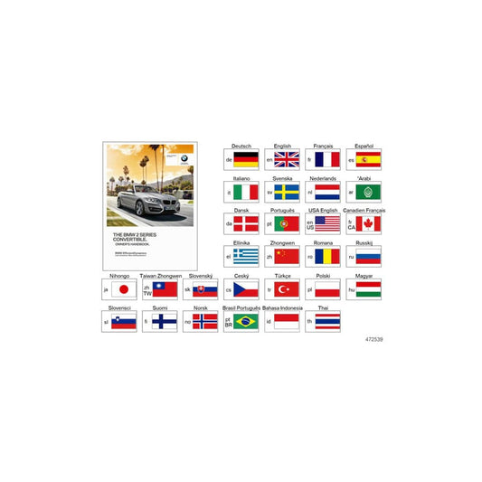 Genuine BMW 01402977791 Owner's Manual For F23 FRCA (Inc. 228iX, 230i & 230iX)