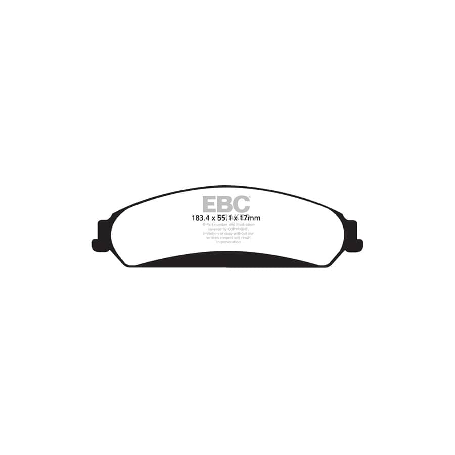EBC PD08KF155 Chrysler Dodge Yellowstuff Front Brake Pad & USR Disc K (Inc. 300C, Challenger, Charger) 2 | ML Performance UK Car Parts