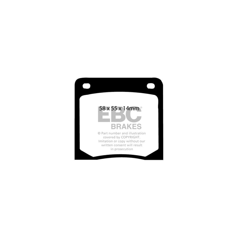 EBC PDKF1383 Datsun Nissan Cherry Ultimax Front Brake Pad & Plain Disc Kit 2 | ML Performance UK Car Parts